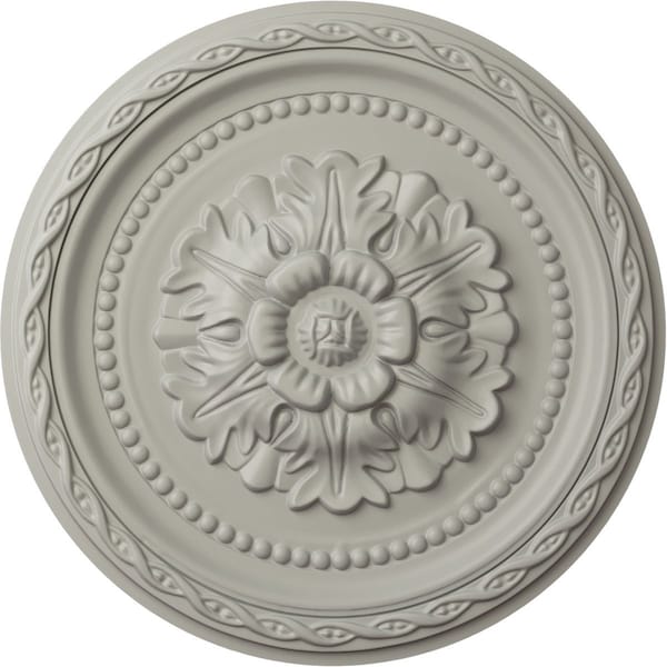 Ekena Millwork Palmetto Ceiling Medallion, Hand-Painted Pot of Cream, 11 1/2"OD x 1"P CM11PAPCF - main